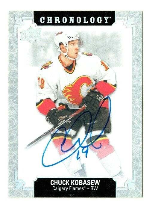 2019/20 Upper Deck Chronology Chuck Kobasew Autograph Card - Calgary Flames