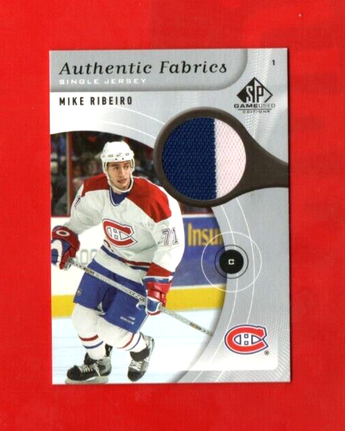 2005-06 SP Game Used Authentic Fabrics #AF-MI Mike Ribeiro Jersey Canadiens