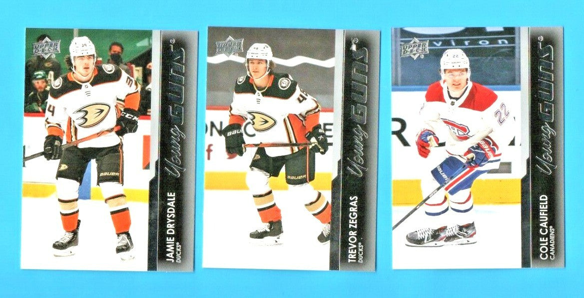 2021-22 Upper Deck Series 1,  #201-250  -  Young Guns    -    ALL CARDS NRMT-MT.