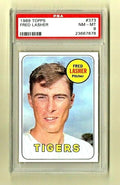 1969 Topps #373 - Fred Lasher - Detroit Tigers Pitcher -  PSA 8 - NM/MT