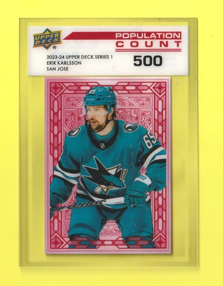 2023-24 Upper Deck Series 1  -  #PC-21  - Erik Karlsson  -  Population Count 500