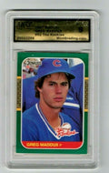 1987 Donruss Rookie #52 Greg Maddux Chicago Cubs RC Grade by MinT - 9 MINT HOF