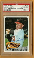 1965 Topps #455 - Norm Siebern - PSA/DNA CERTIFIED C95669  - Baltimore  Orioles!