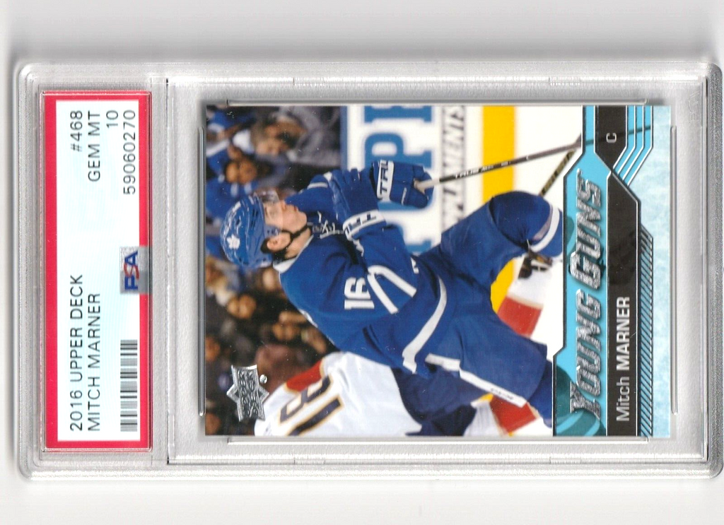 2016-17 Mitch Marner Upper Deck Series 2 Young Guns Rookie RC  Leafs #468 PSA 10