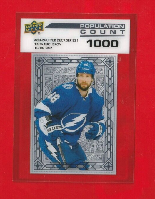 2023-24 Upper Deck Series 1  -  #PC-26  Nikita Kucherov  - Population Count 1000