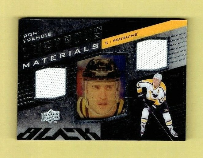2014-15 UD Black Lustrous Materials Ron Francis Pittsburgh Penguins --   White
