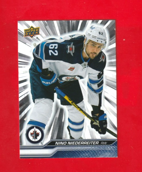 2023-24 Upper Deck Series 2 Silver Outburst Base #444   NINO NIEDERREITER - Jets