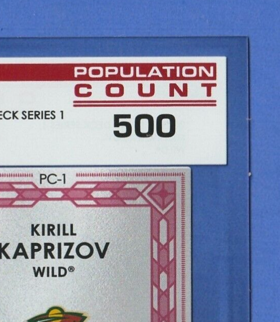 2023-24 UD Population Count 500  -  Kirill Kaprizov  -  Minnesota Wild   #PC-1