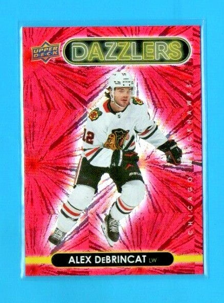 2021-22 Upper Deck Series 1 Red Dazzlers #DZ-11 Alex DeBrincat - Blackhawks 
