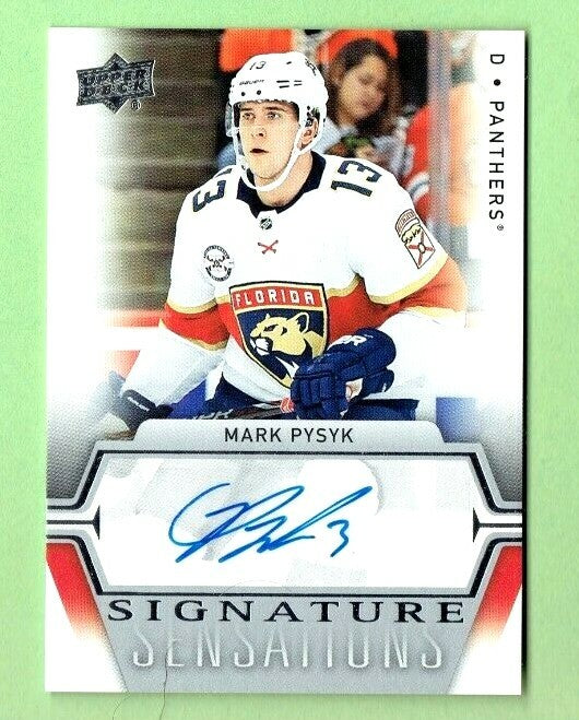 2019/20 Upper Deck Series1 Signature Sensations Mark Pysyk Auto Florida Panthers