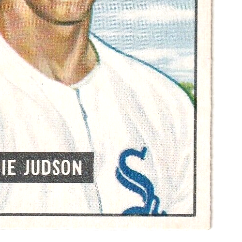1951 Bowman  -  Howie Judson   -  Chicago White Sox #123   EX-NRMT
