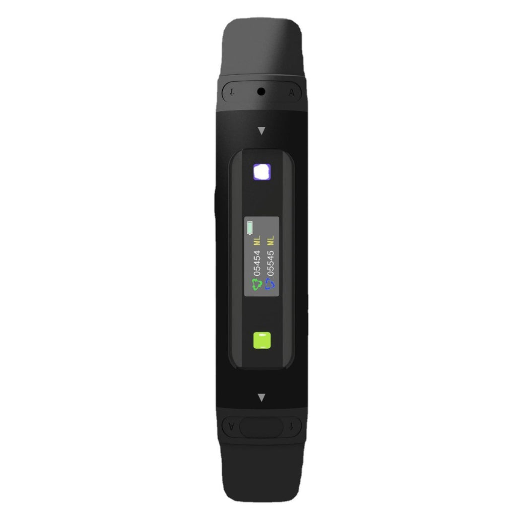 Abdominal breathing trainer lung capacity data detector