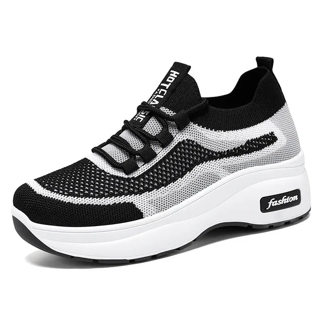 Thick soled casual style women's shoes height increasing shoes mesh breathable shoes children's shoes