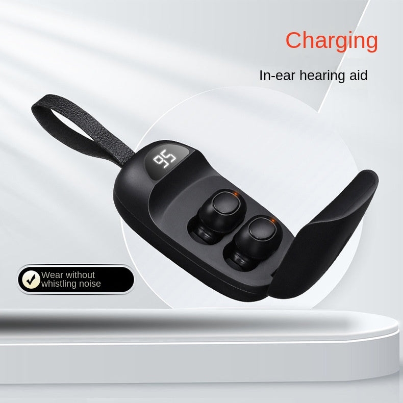Hearing Aid Sound Amplifier with Magnetic Clasp and Digital Display, High-Quality Audio Collector