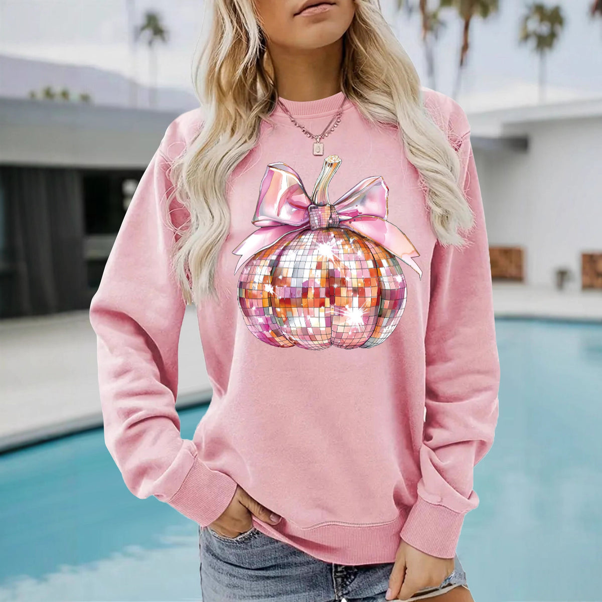 Round neck sweatshirt sports sweatshirt