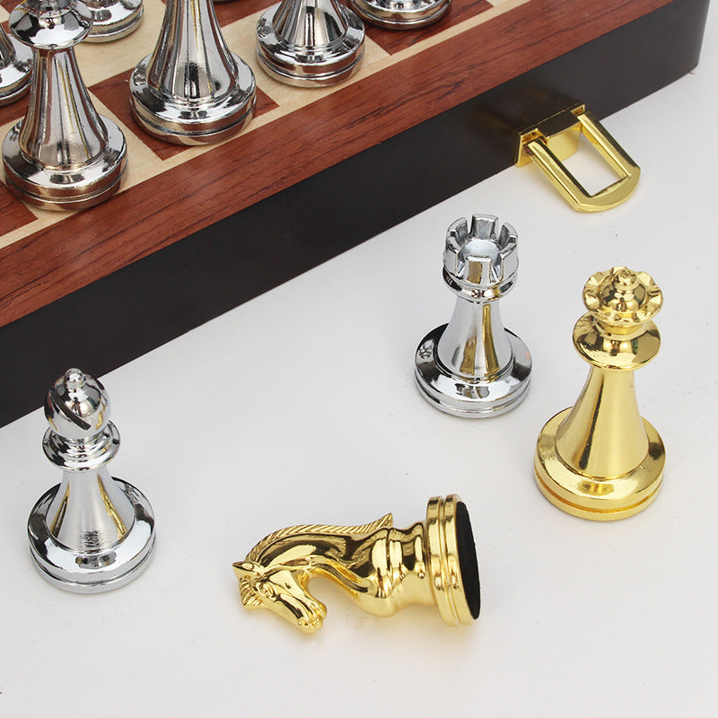 High end international chess set folding chessboard gift chess pieces children's chess pieces Western chess
