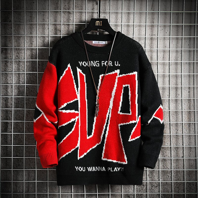 Men'S Sweaters Spring Autumn Winter Clothes Pull OverSized M-4XL 5XL Korea Style Casual Standard Pullovers