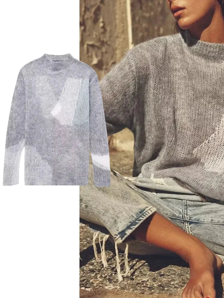 Fashion Chic Pullovers Sweater  Autumn And Winter Multiple Colour Women Sweaters Elegant Streetwear Top