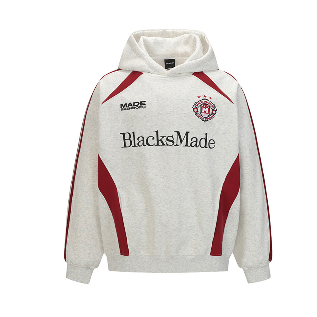 Color blocked sports hoodie for men