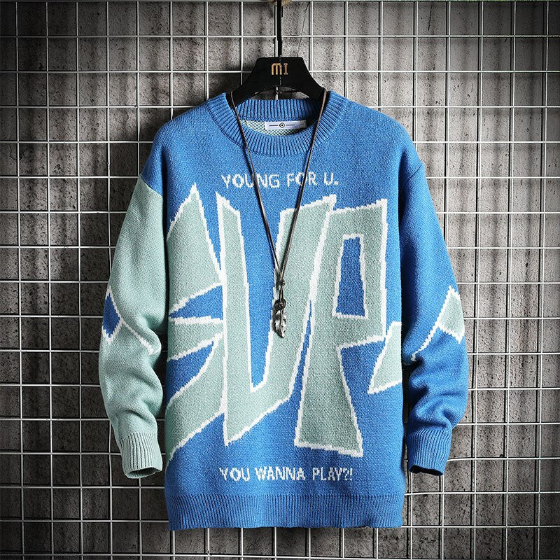 Men'S Sweaters Spring Autumn Winter Clothes Pull OverSized M-4XL 5XL Korea Style Casual Standard Pullovers