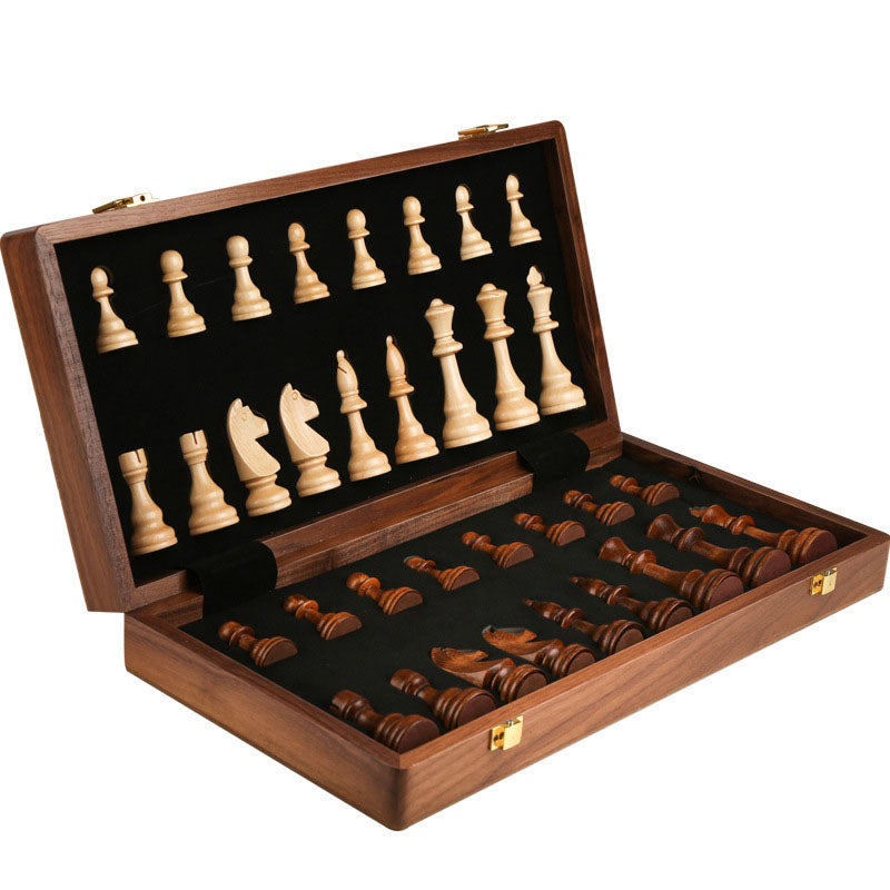 International Chess High end Solid Wood Set Large Children's Wooden Folding Chess Board Special for Western Chess Competition