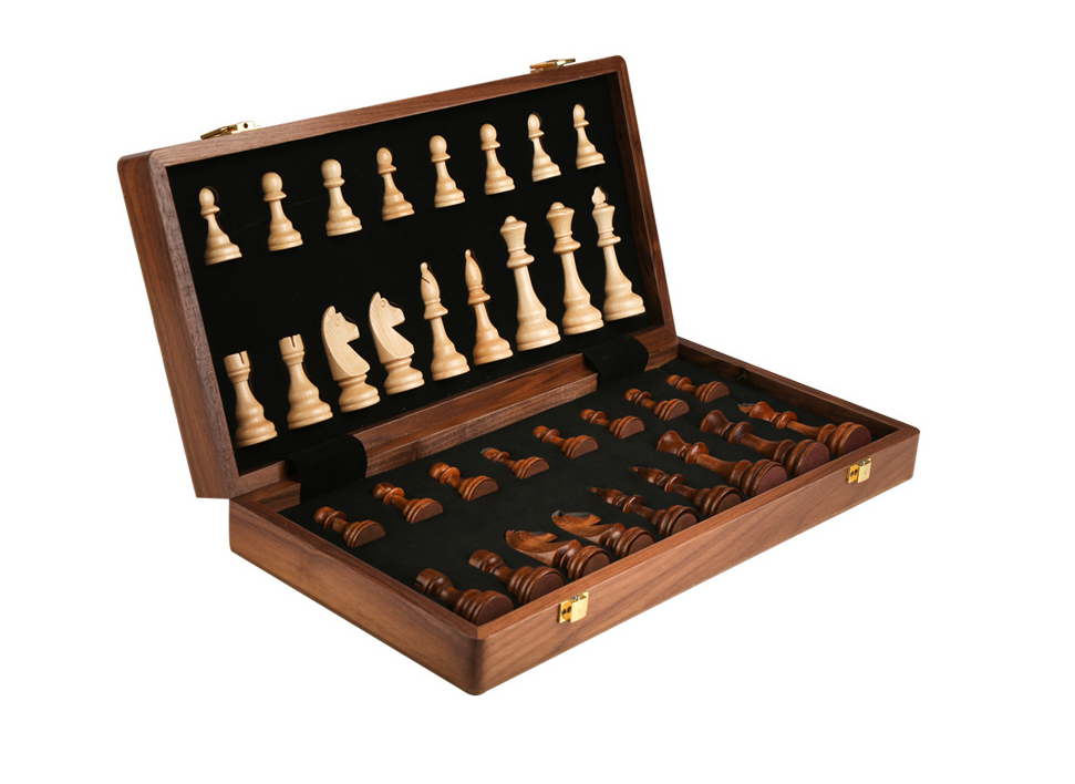 International Chess High end Solid Wood Set Large Children's Wooden Folding Chess Board Special for Western Chess Competition