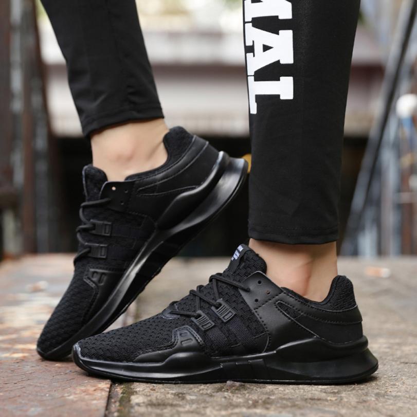 Walking Running Sports Shoes For Adult Men Lace-up Sneakers