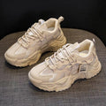 Versatile height increasing sports shoes for women thick soled breathable running shoes for women