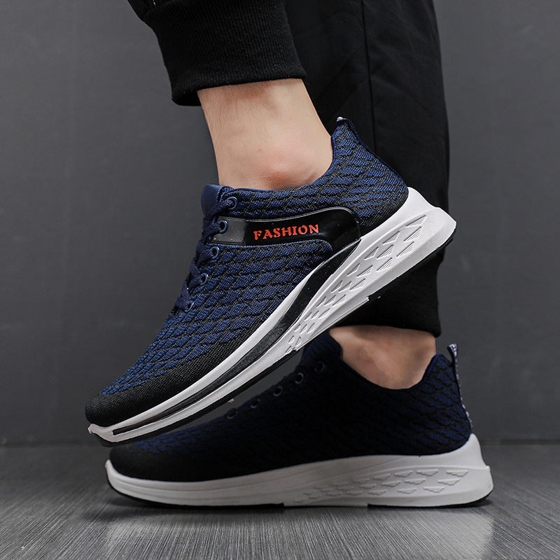 Spring And Autumn New Casual Shoes Mesh Breathable Running Shoes Fashion Sports Shoes Men