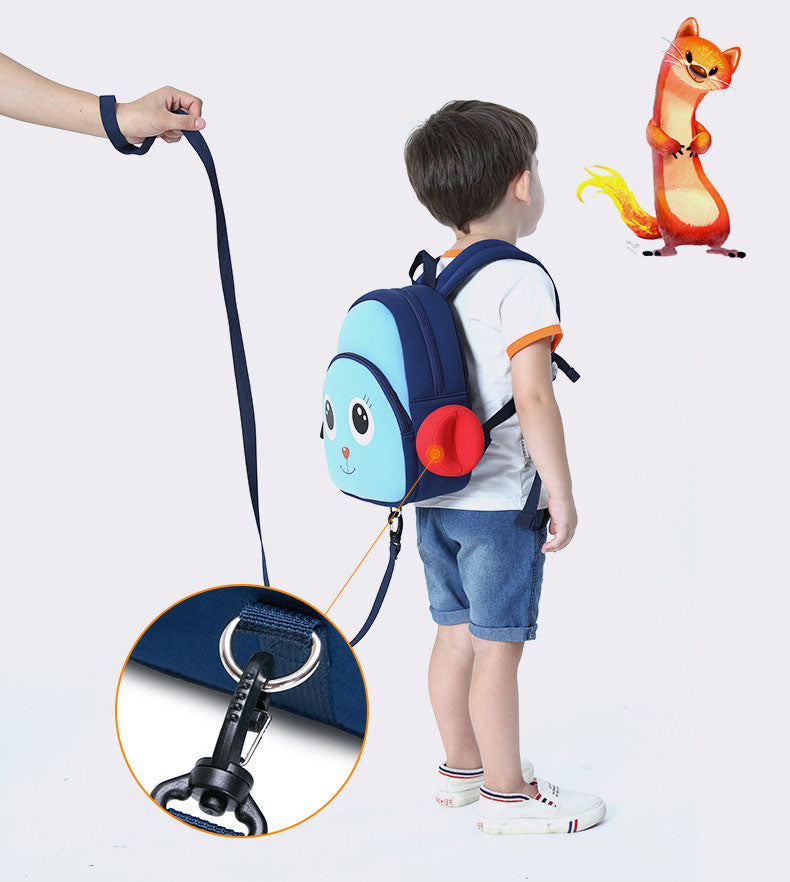 Boys and girls anti-lost bag cartoon backpack diving material children's backpack