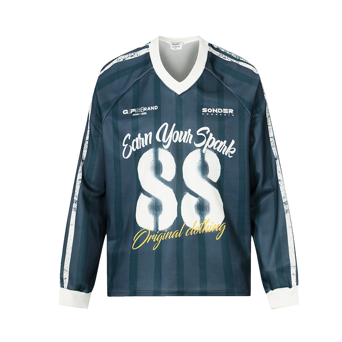 Striped sports hoodie