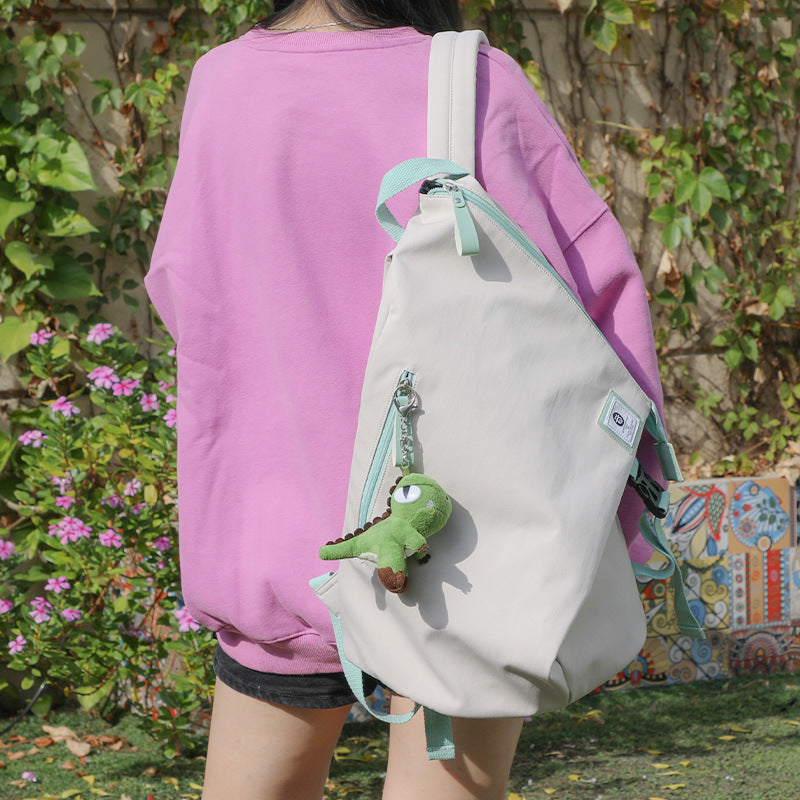 Girls junior high school student schoolbag personality trendy shoulders large capacity leisure backpack